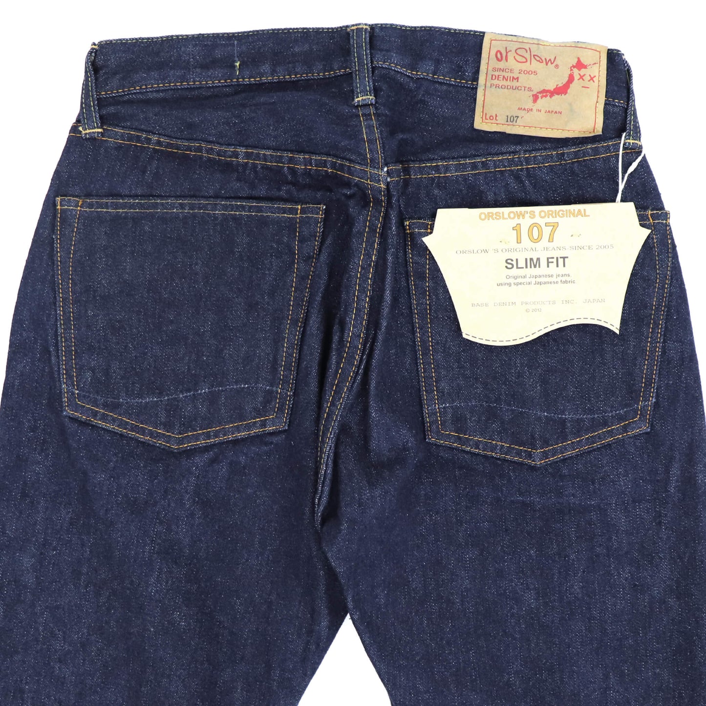 orSlow（オアスロウ）107 IVY FIT SELVEDGE DENIM アイビーフィット セルビッチ デニムパンツ【ワンウォッシュ】国内正規品