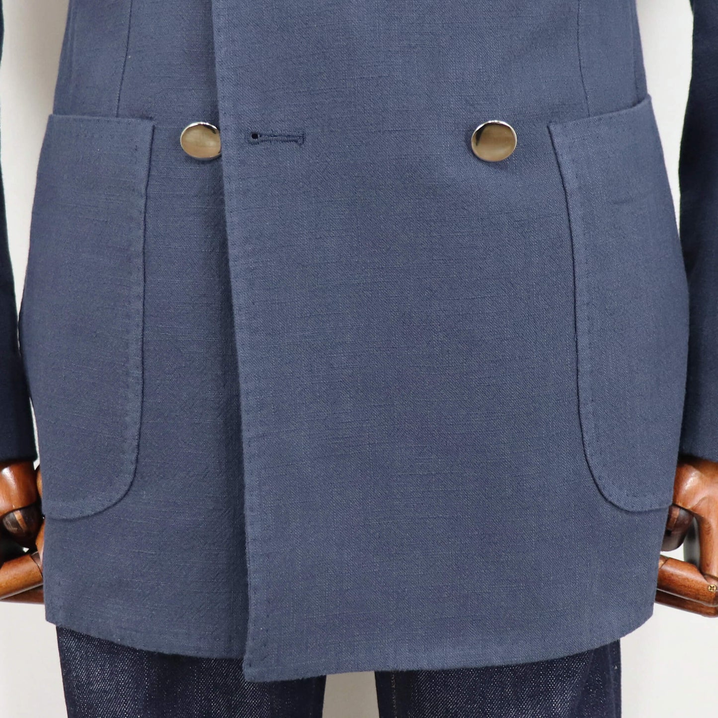 Errico Formicola（エリコ フォルミコラ）MARCO DP リネンコットン２Bottonジャケット【ネイビー】国内正規品