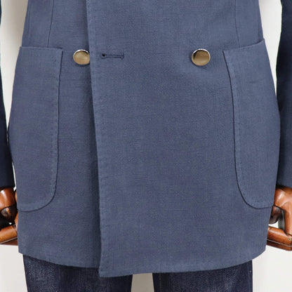 Errico Formicola（エリコ フォルミコラ）MARCO DP リネンコットン２Bottonジャケット【ネイビー】国内正規品