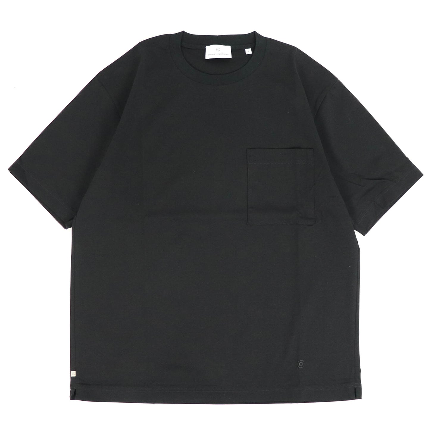 COLONY CLOTHING（コロニークロージング）クルーネック ポケット コットンTシャツ【ブラック】国内正規品