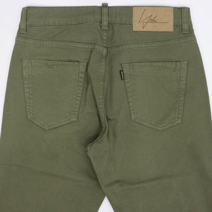 YCHAI（イカイ）EDMUNDO / エドモンド 製品染め ストレッチ コットンパンツ【ミリタリーグリーン】国内正規品