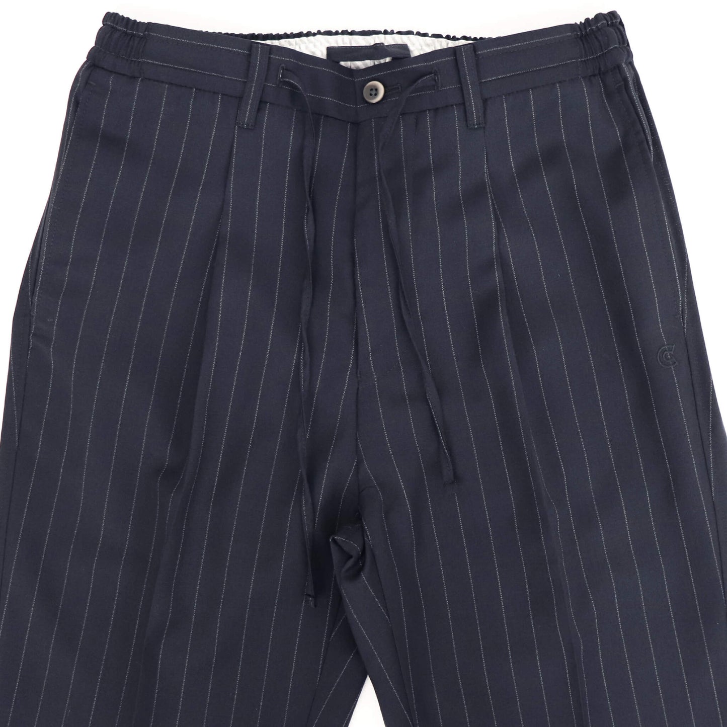 COLONY CLOTHING（コロニークロージング）イージーパンツ セットアップ ワンプリーツ【ネイビーストライプ】国内正規品