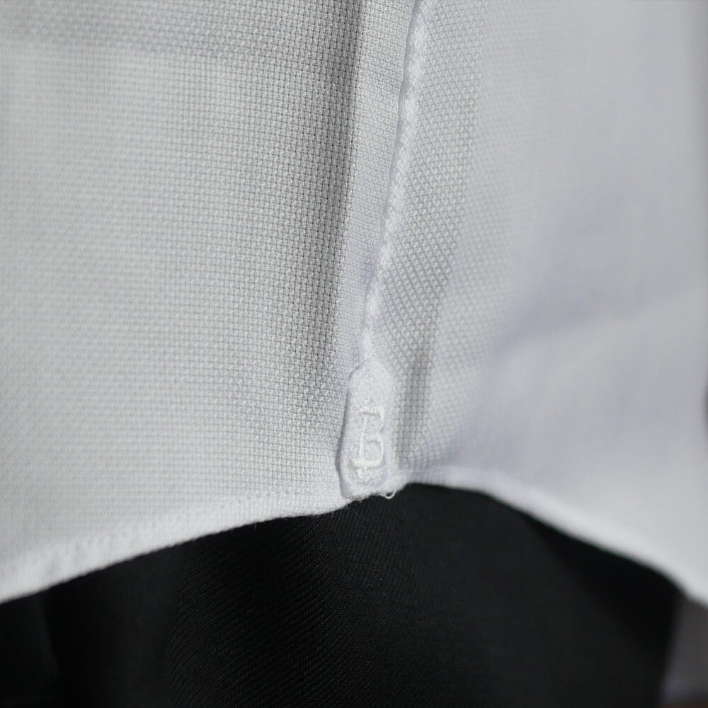 BRUNO（ブルーノ）ORIGINAL SHIRT PREMIUM セミワイドカラー ブロード ドレス シャツ【ホワイト】