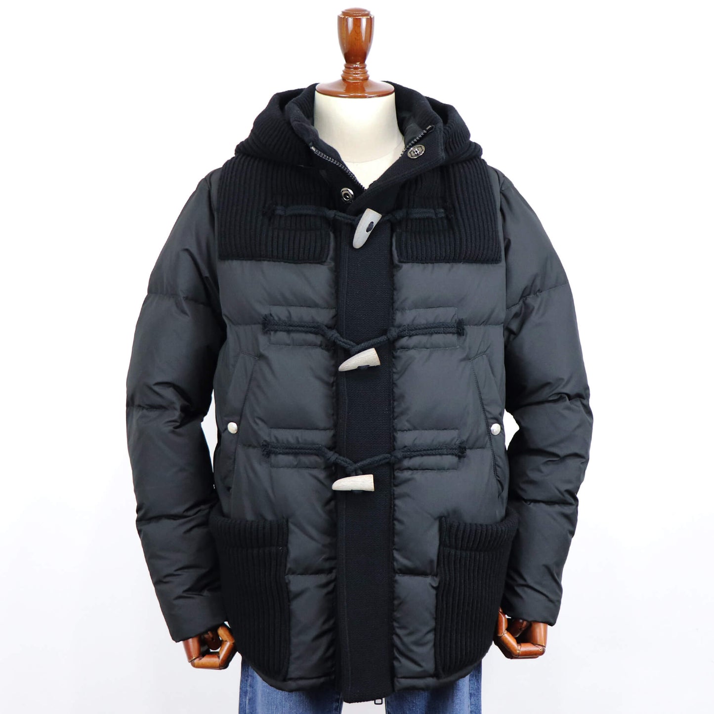 BBR（ビービーアール）ニットダッフル ダウンブルゾン【ブラック】国内正規品