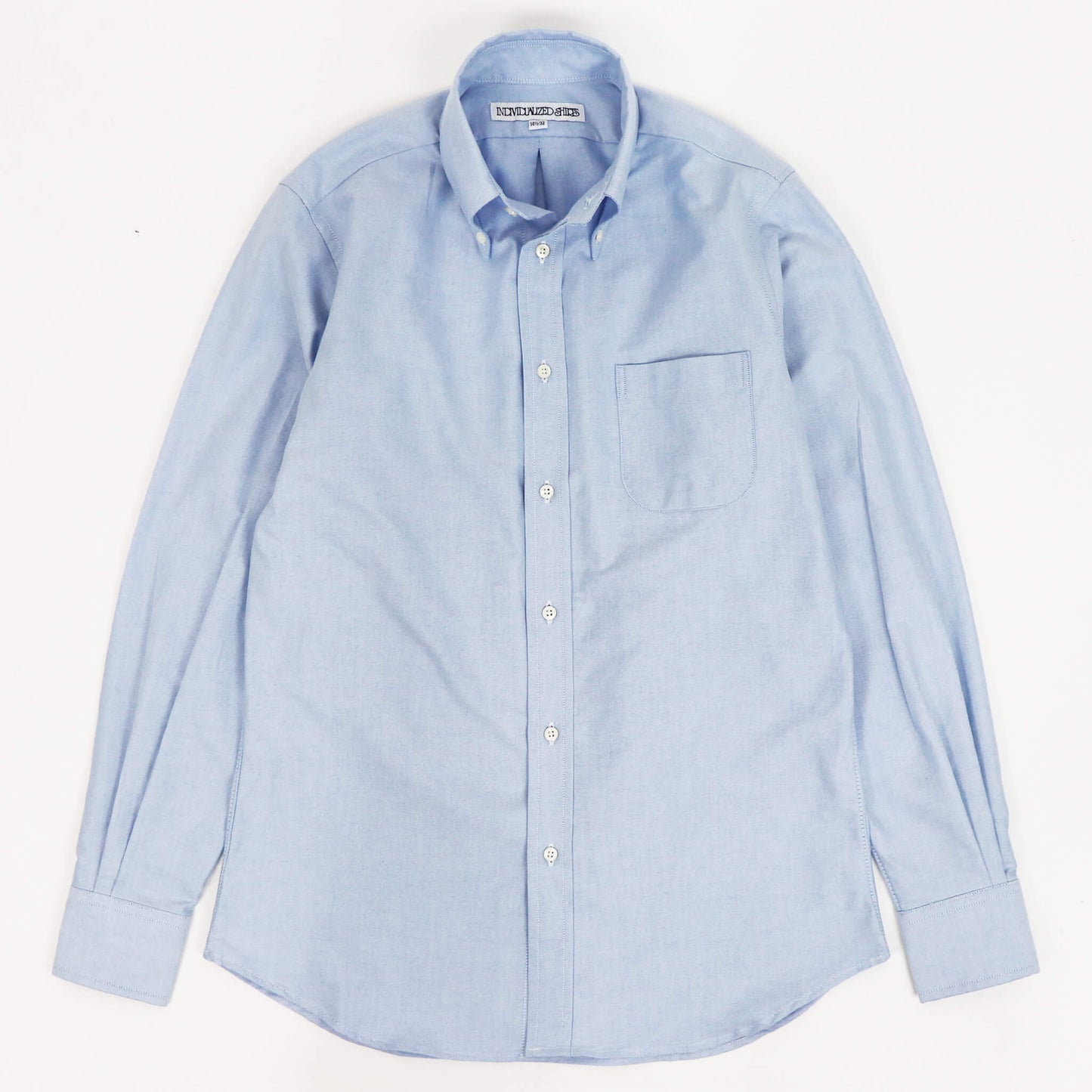 INDIVIDUALIZED SHIRTS（インディヴィジュアライズド シャツ）Giotto 別注 STANDARD FIT スタンダードフィット ボタンダウン コットン オックスフォードシャツ【サックス】国内正規品