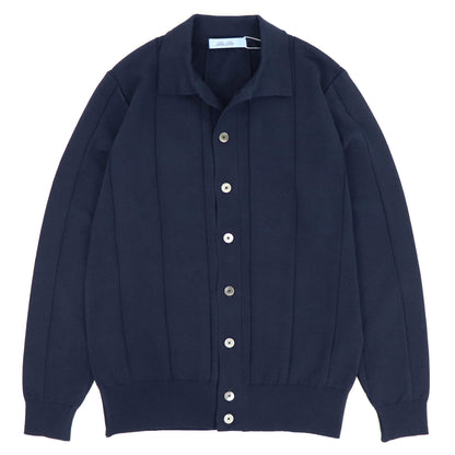 Blu Bre（ブルブレ）針抜き シャツカーディガンニット【DARK NAVY】国内正規品