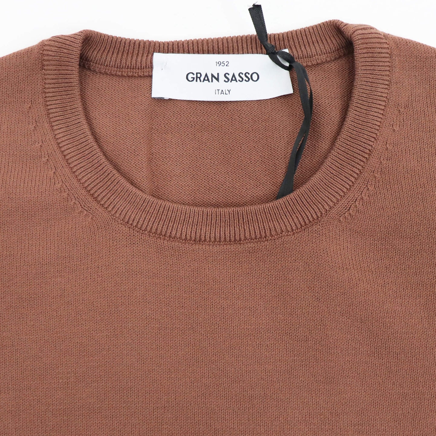 GRAN SASSO（グランサッソ）ソフトコットンニット 12ゲージ【テラコッタ】国内正規品