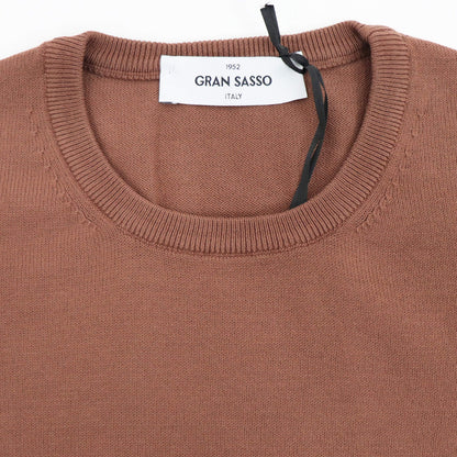 GRAN SASSO（グランサッソ）ソフトコットンニット 12ゲージ【テラコッタ】国内正規品