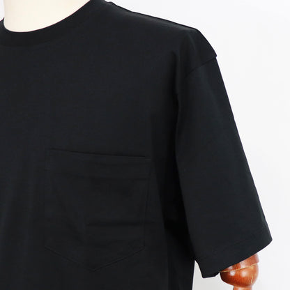 handvaerk（ハンドバーク）クルーネック ポケット付き Tシャツ【ブラック】国内正規品