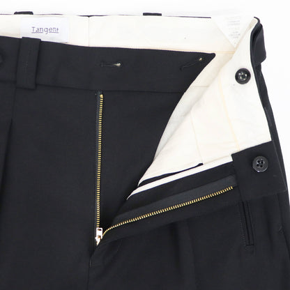 Tangent（タンジェント）CHARLES シャルル TAN04° ハードツイストツイル コットンパンツ【ブラック】国内正規品