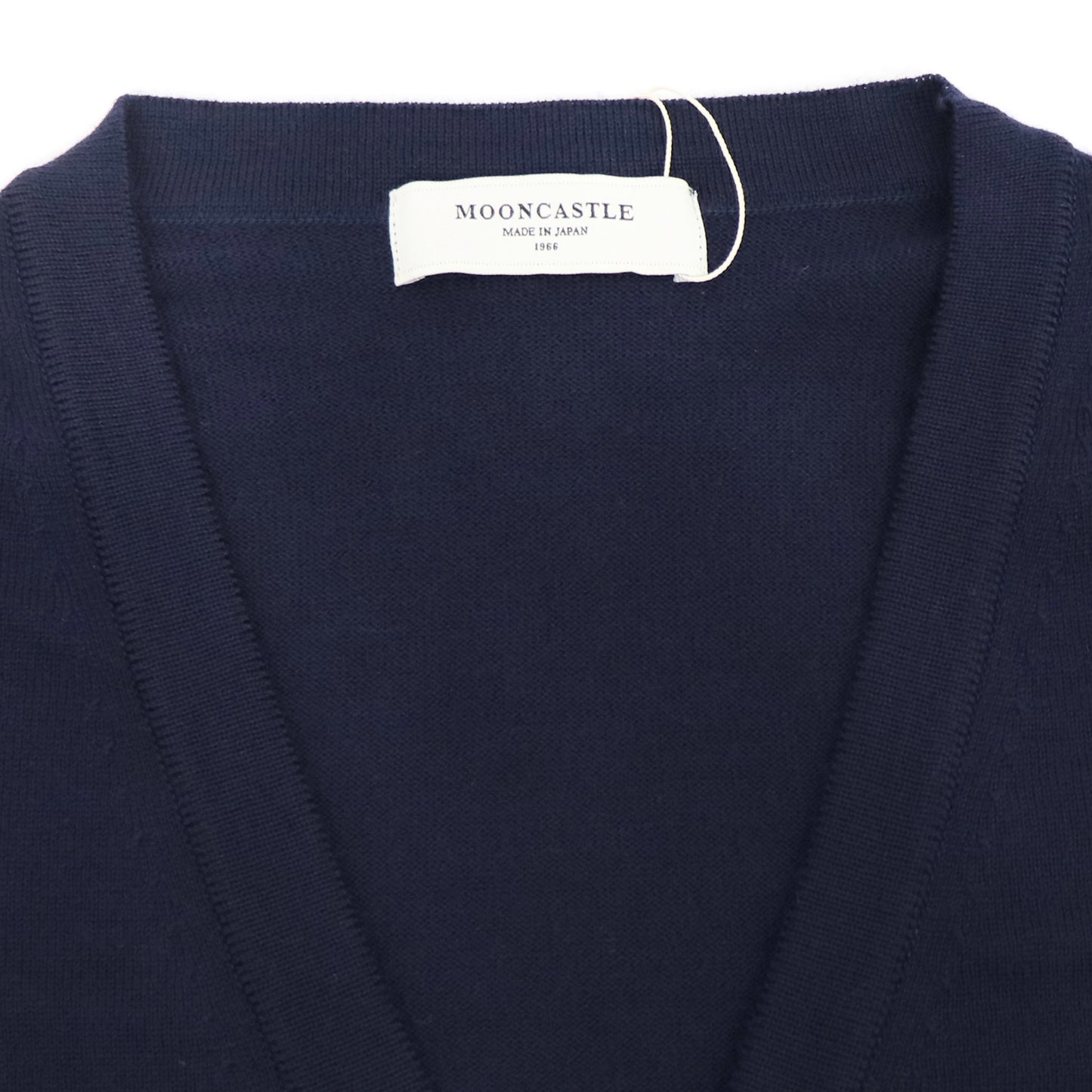MOONCASTLE（ムーンキャッスル）12G Merino Wool Cardigan 12ゲージ メリノウール カーディガン【ネイビー】国内正規品