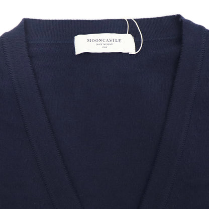 MOONCASTLE（ムーンキャッスル）12G Merino Wool Cardigan 12ゲージ メリノウール カーディガン【ネイビー】国内正規品