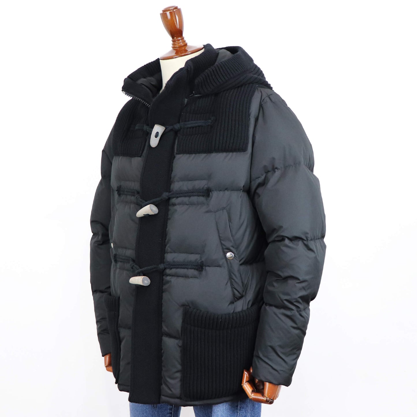 BBR（ビービーアール）ニットダッフル ダウンブルゾン【ブラック】国内正規品