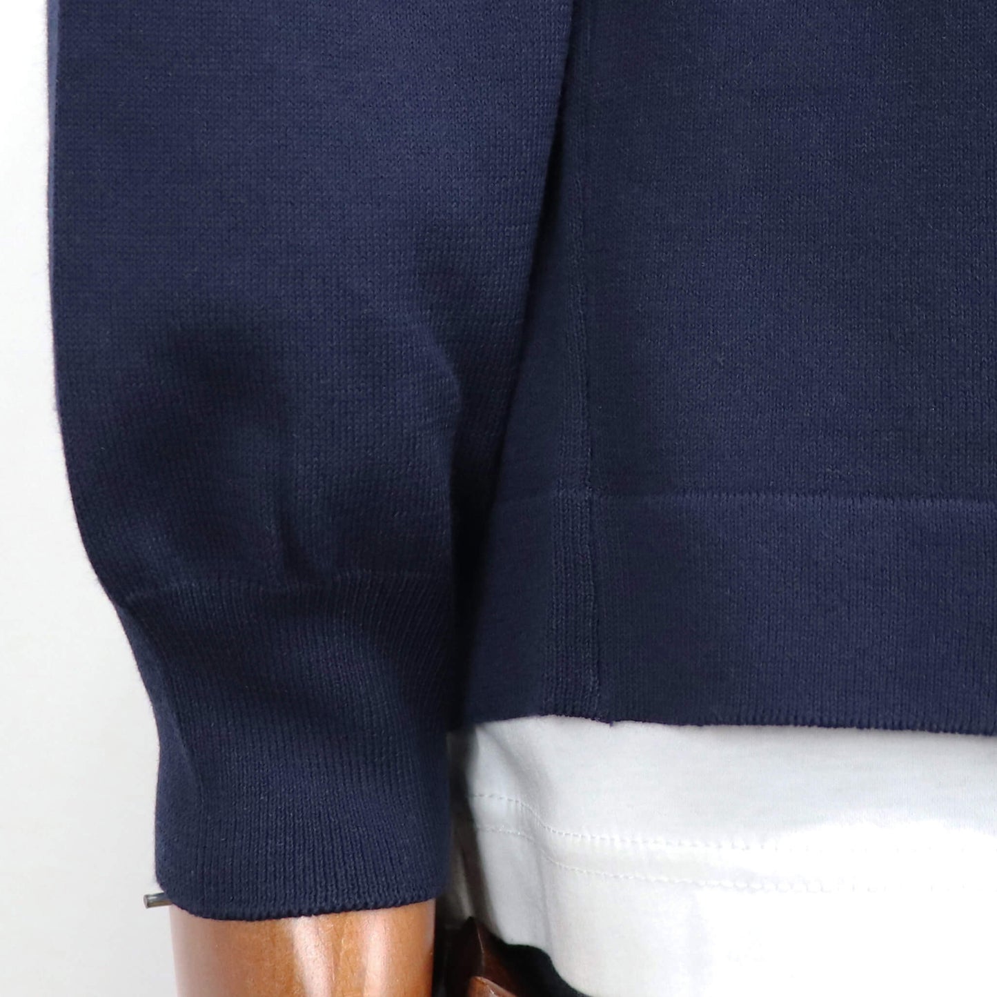 GRAN SASSO（グランサッソ）ボタンレスカーディガン コットン【ネイビー】国内正規品