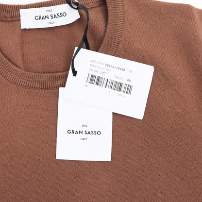GRAN SASSO（グランサッソ）ソフトコットンニット 12ゲージ【テラコッタ】国内正規品