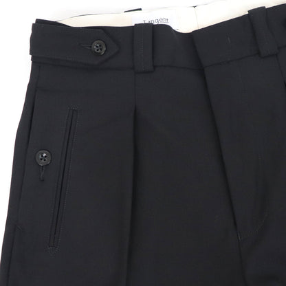 Tangent（タンジェント）CHARLES シャルル TAN04° ハードツイストツイル コットンパンツ【ブラック】国内正規品