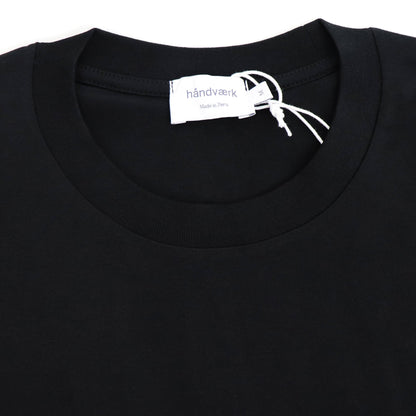handvaerk（ハンドバーク）クルーネック ポケット付き Tシャツ【ブラック】国内正規品