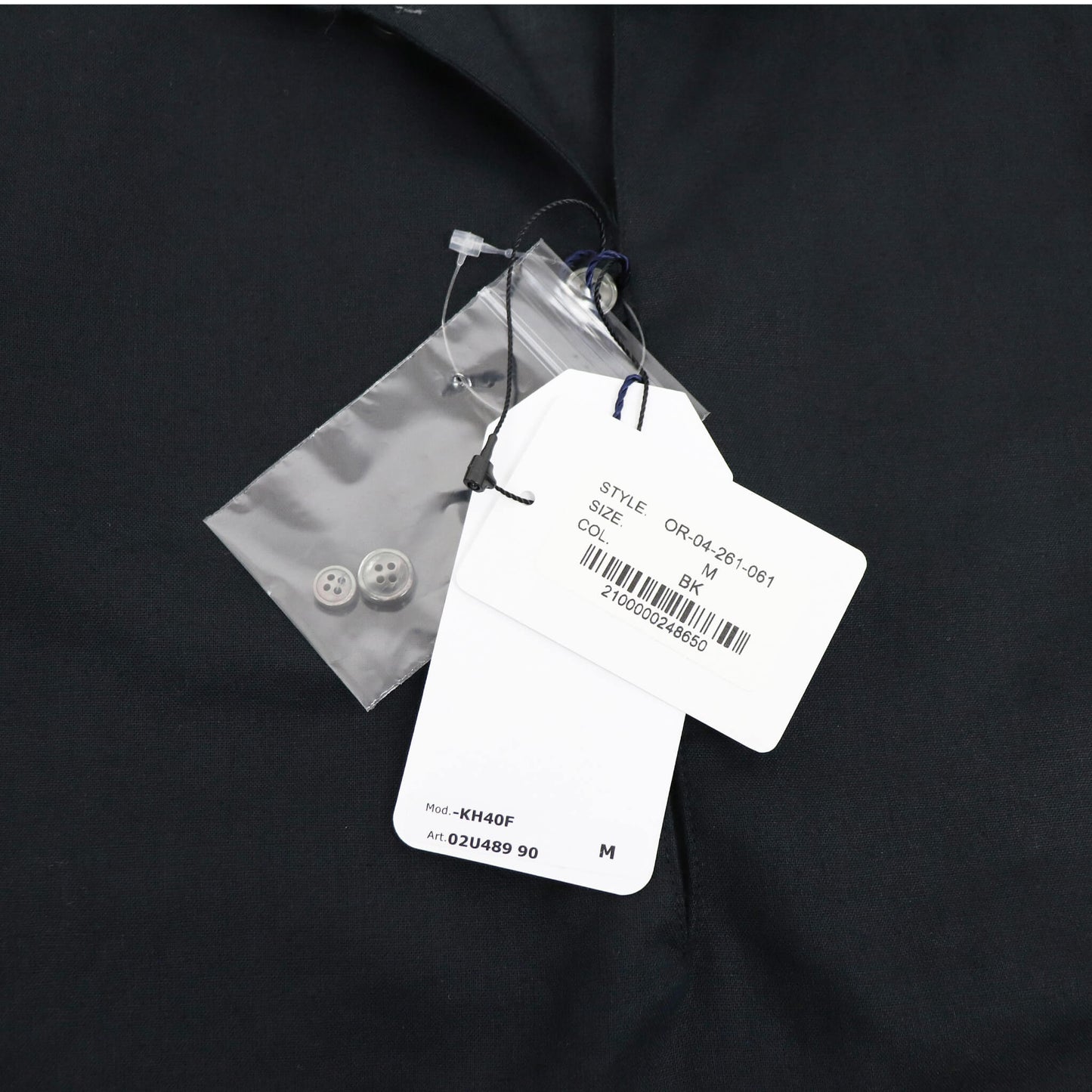ORIAN（オリアン）リネンコットン カプリシャツ【ブラック】国内正規品