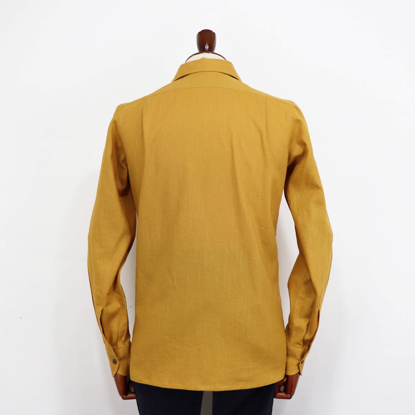 Errico Formicola（エリコ フォルミコラ）LECCE ワンピースカラー リネンシャツアウター【マスタード】国内正規品