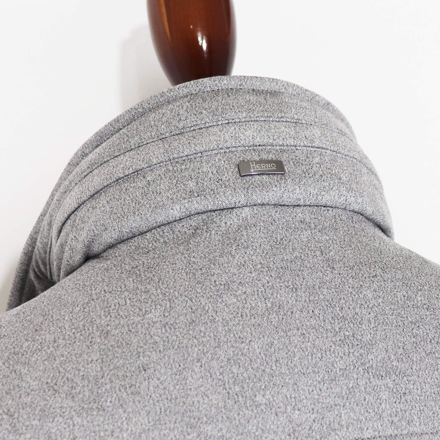 HERNO（ヘルノ）M65 ストレッチスエード ブルゾン【メランジグレー】国内正規品