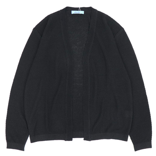 Blu Bre（ブルブレ）リネンシルク ボタンレスカーディガン【ブラック】国内正規品