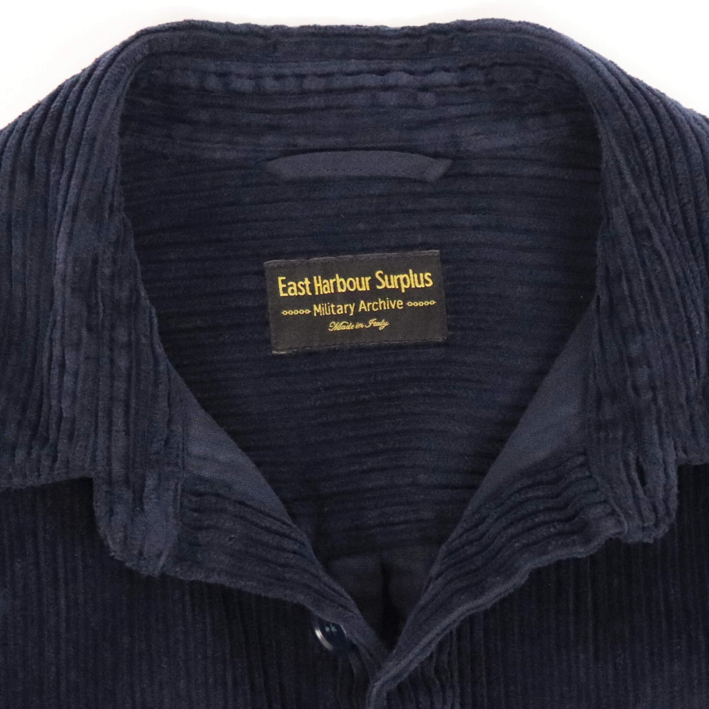 East Harbour Surplus（イースト ハーバー サープラス）太畝コーデュロイ ワークジャケット カヴァーオール【ネイビー】国内正規品