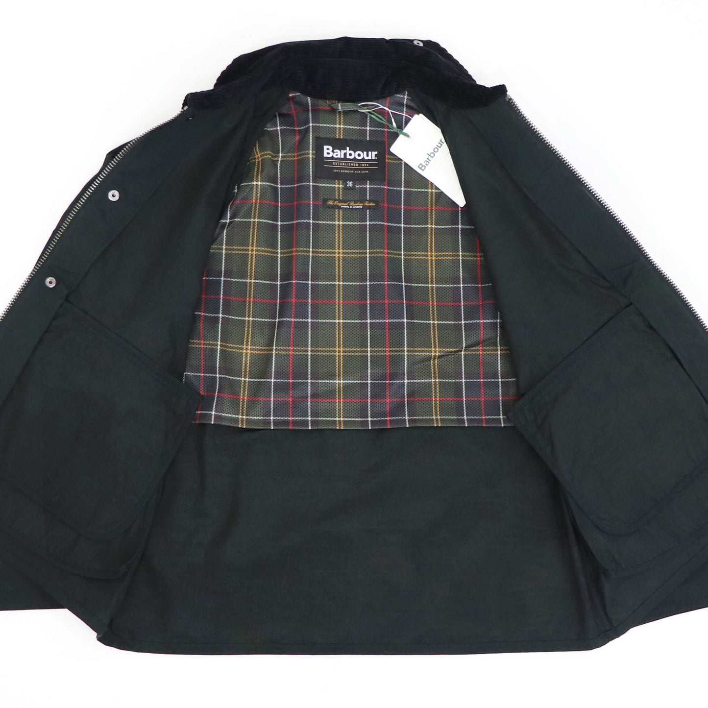 Barbour（バブアー）BORROWDALE / ボロウデイル ピーチスキン ショート ブルゾン【ブラック】国内正規品