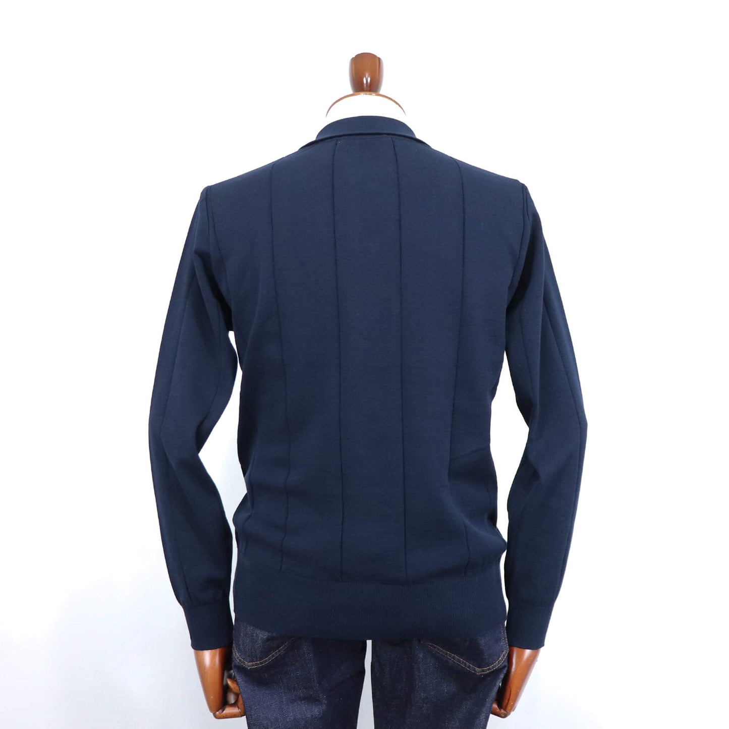Blu Bre（ブルブレ）針抜き シャツカーディガンニット【DARK NAVY】国内正規品