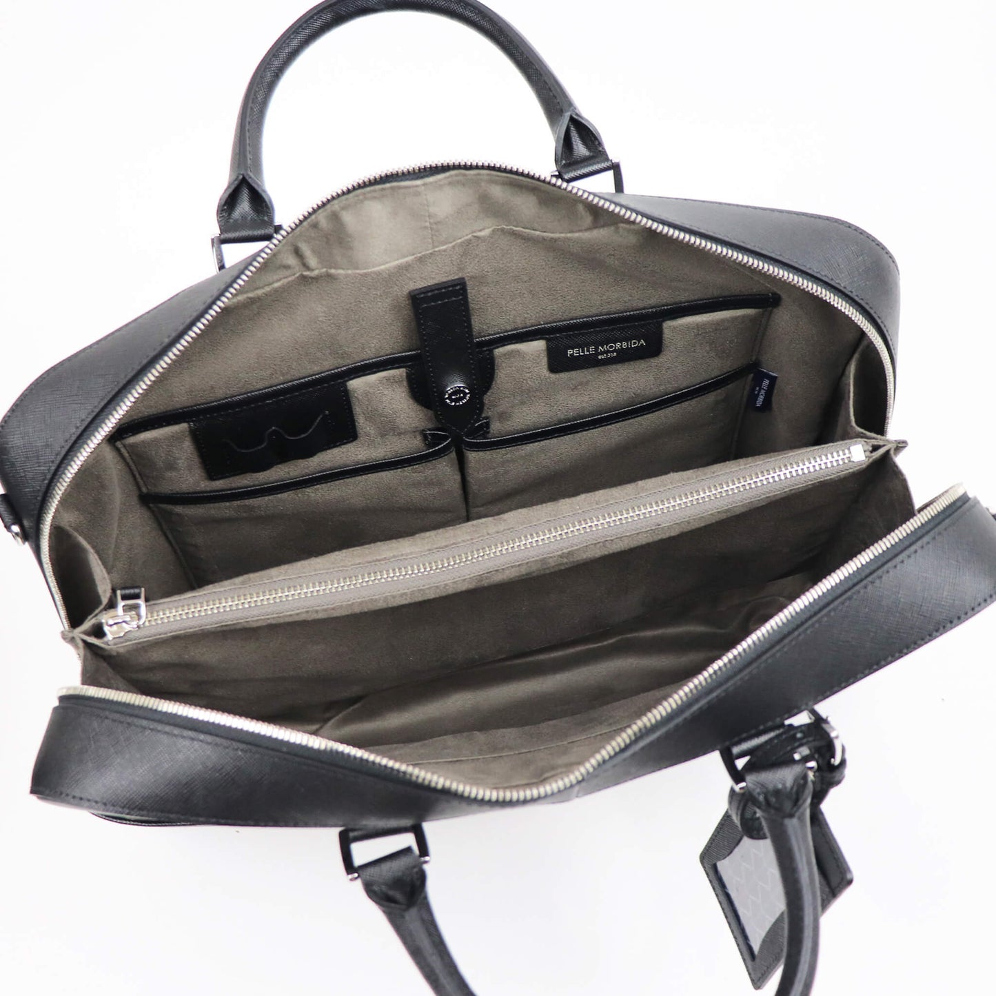 PELLE MORBIDA（ペッレ モルビダ）Capitano ブリーフバッグ【ブラック】国内正規品