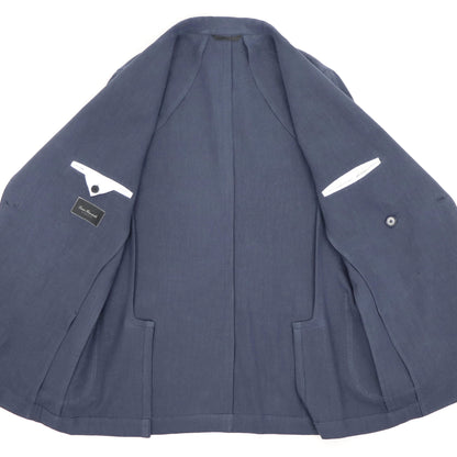 Errico Formicola（エリコ フォルミコラ）MARCO DP リネンコットン２Bottonジャケット【ネイビー】国内正規品