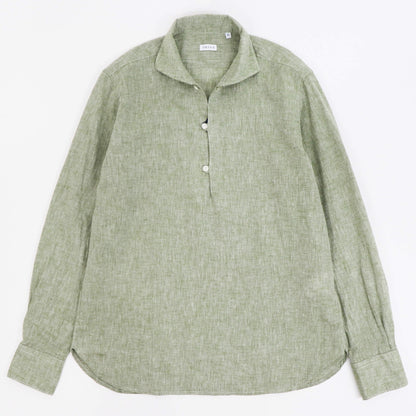 ORIAN（オリアン）リネンコットン カプリシャツ【ライトグリーン】国内正規品