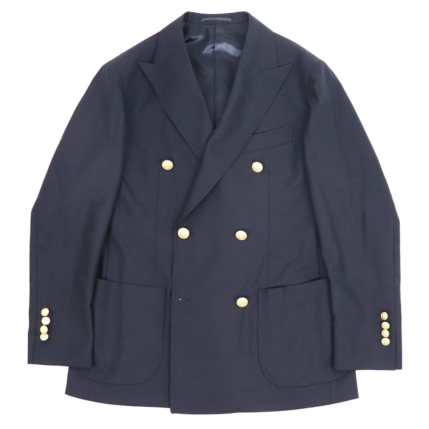 Giotto（ジオット）ダブルブレストジャケット ホップサック【ネイビー】国内正規品