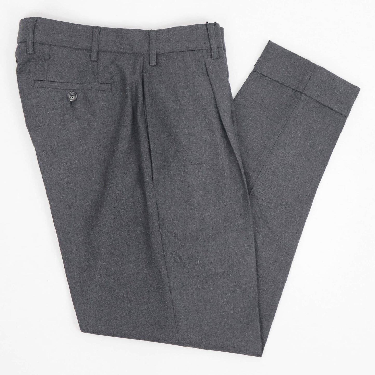 BORELIO（ボレリオ）ワンプリーツ テーパード パンツ スラックス【チャコールグレー】国内正規品