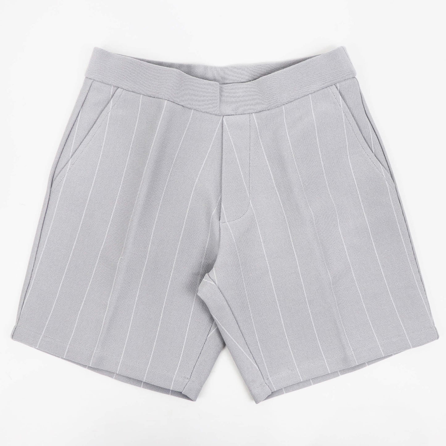 Vandori（ヴァンドリ）ミラノリブ ストライプ ショートパンツ【アイスグレー】国内正規品