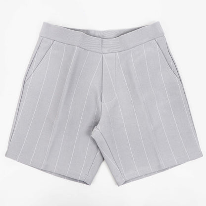 Vandori（ヴァンドリ）ミラノリブ ストライプ ショートパンツ【アイスグレー】国内正規品