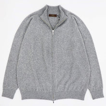 画像をギャラリービューアに読み込む, Vandori（ヴァンドリ）カシミヤブレンド ハイネックジップ ブルゾン【ミディアムグレー】国内正規品
