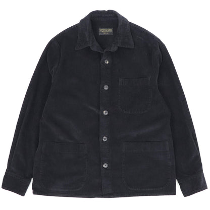 East Harbour Surplus（イースト ハーバー サープラス）中畝コーデュロイ ワークジャケット カヴァーオール【ブラック】国内正規品