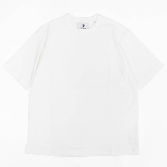 【再入荷】RIVORA（リヴォラ）Suvin Cotton Crew Neck スビンコットン クルーネック Giotto 別注 Tシャツ【ホワイト】国内正規品