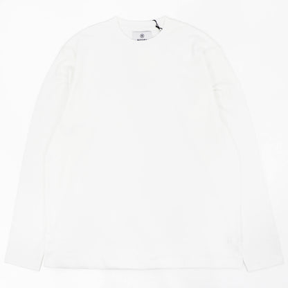 RIVORA（リヴォラ）スビンコットン クルーネック ロングスリーブTシャツ【ホワイト】国内正規品