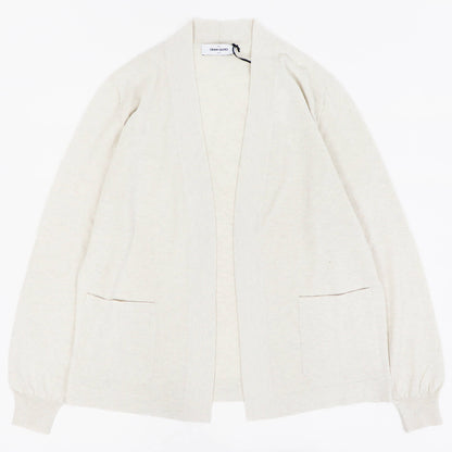 GRAN SASSO（グランサッソ）ボタンレスカーディガン コットン【ライトベージュ】国内正規品