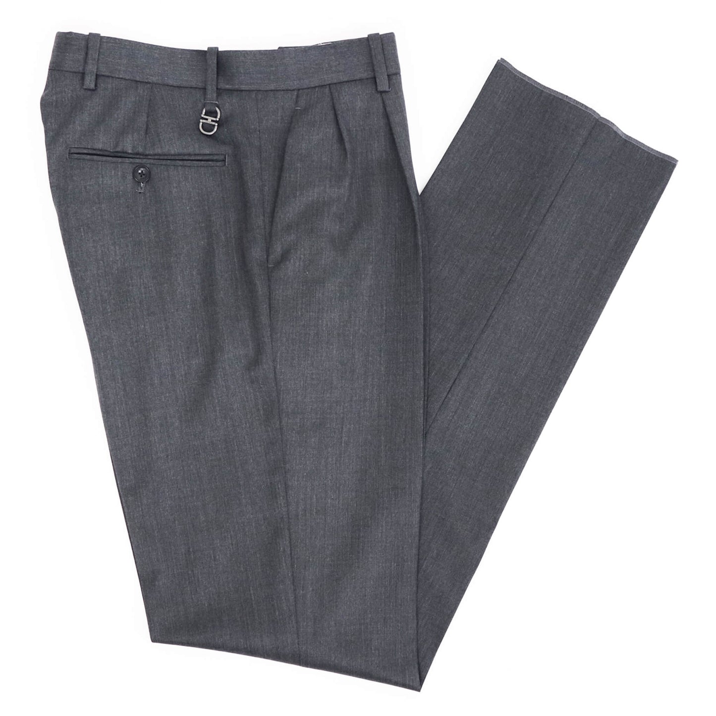 ORTELO（オルテロ）HOLLEBECK 2プリーツ ウールパンツ【チャコールグレー】国内正規品