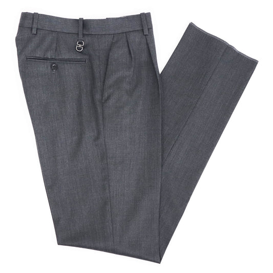 ORTELO（オルテロ）HOLLEBECK 2プリーツ ウールパンツ【チャコールグレー】国内正規品