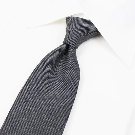 BRUNO（ブルーノ）スフォデラートトレピエゲ ウールタイ DORMEUIL / ドーメル 生地使用 トレピエゲ 三つ折り ウール ネクタイ【グレー】正規販売店