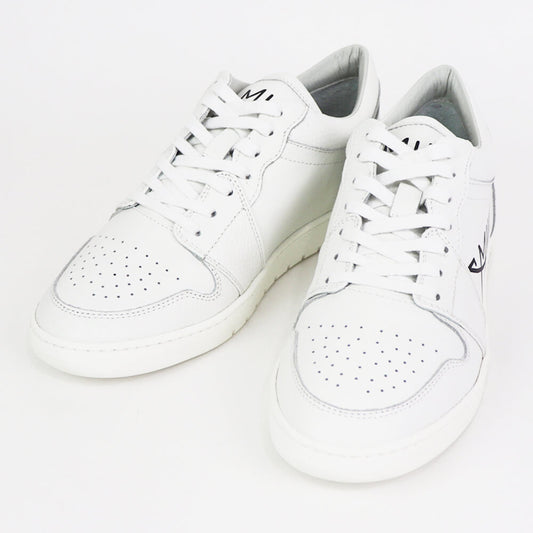 MIKE（マイク）DON’T DO IT ローカット レースアップ レザースニーカー【ホワイト】国内正規品