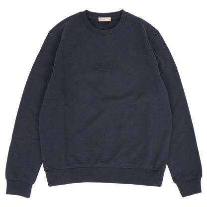 HERNO（ヘルノ）ロゴ入りコットンスウェット【ネイビー】国内正規品