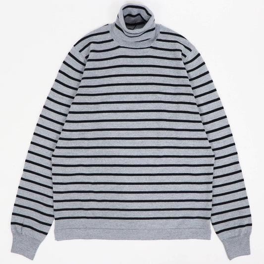 GRAN SASSO（グランサッソ）ボーダータートルネック【グレー×ブラック】国内正規品