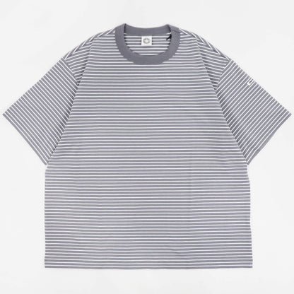 ORCIVAL（オーシバル）コットン ストレッチ クルーネック 半袖Tシャツ【グレー×ホワイト】国内正規品