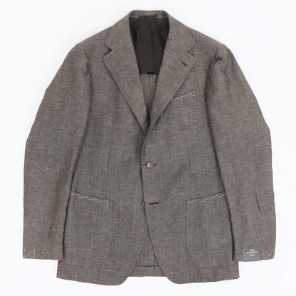 TITO ALLEGRETTO（ティト アレグレット）シングル ジャケット ウールリネン ジャケット【ブラウン】国内正規品