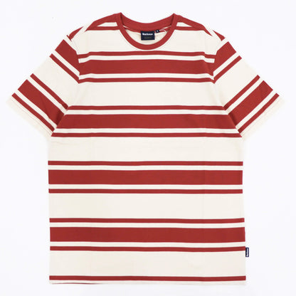 Barbour（バブアー）ボーダー Tシャツ【オフホワイト×レッド】国内正規品