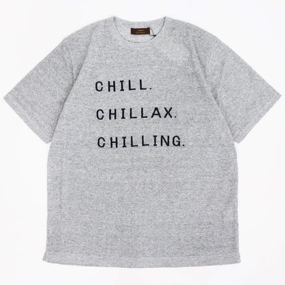 Vandori（ヴァンドリ）リネンコットン CHILL レタードTシャツ【グレー】国内正規品